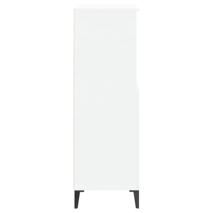 skab 60x36x110 cm konstrueret træ hvid