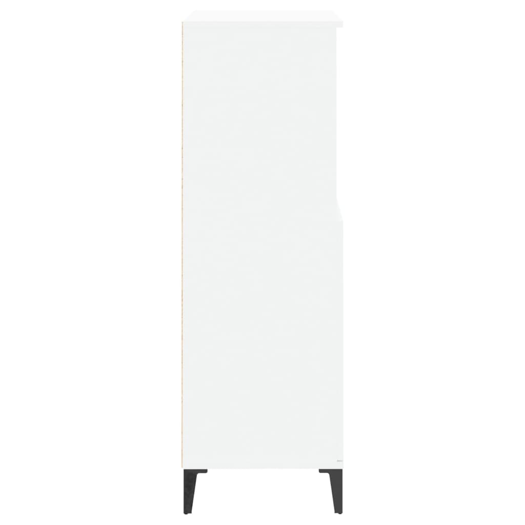 skab 60x36x110 cm konstrueret træ hvid