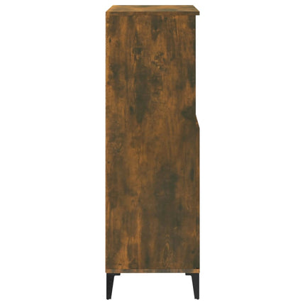 skab 60x36x110 cm konstrueret træ Røget egetræ