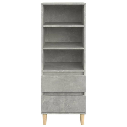skab 40x36x110 cm konstrueret træ betongrå