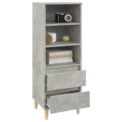 skab 40x36x110 cm konstrueret træ betongrå