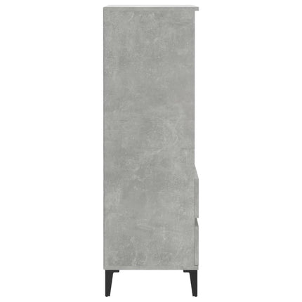 skab 40x36x110 cm konstrueret træ betongrå