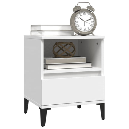 sengeborde 2 stk. 40x35x50 cm hvid