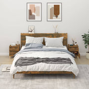 sengeborde 2 stk. 40x35x50 cm røget egetræsfarve