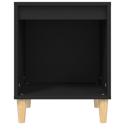 sengebord 40x35x50 cm konstrueret træ sort