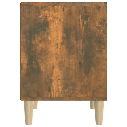 sengebord 40x35x50 cm røget egetræsfarve