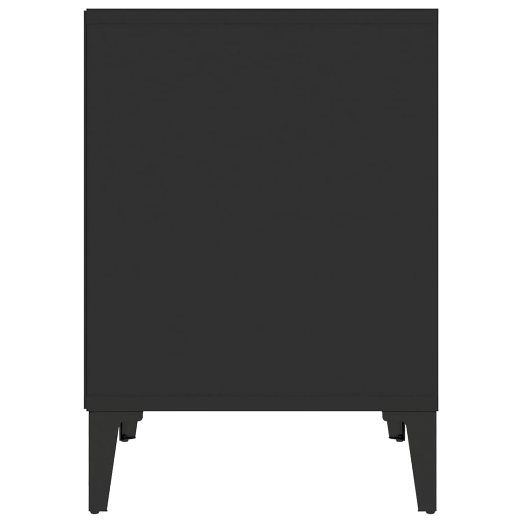 sengebord 40x35x50 cm sort