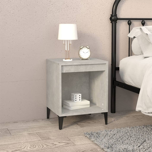 sengebord 40x35x50 cm betongrå