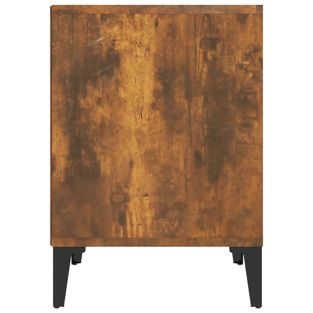 sengebord 40x35x50 cm røget egetræsfarve