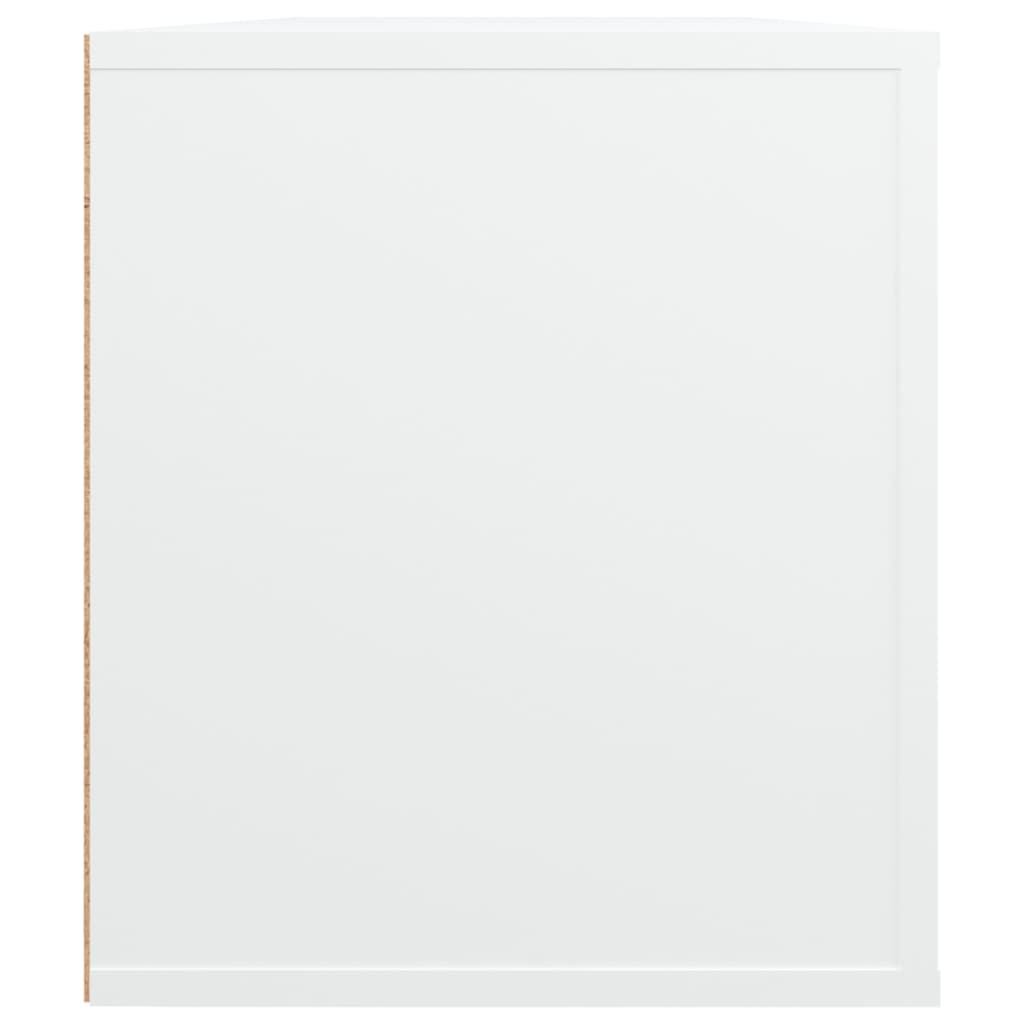 tv-bord 100x35x40 cm konstrueret træ hvid