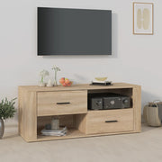 tv-bord 100x35x40 cm konstrueret træ sonoma-eg