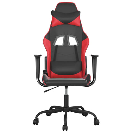 gamingstol kunstlæder sort og rød