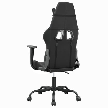 gamingstol kunstlæder sort og grå