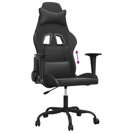gamingstol kunstlæder sort