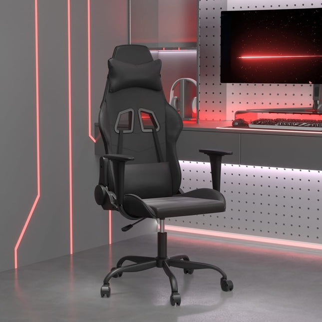 gamingstol kunstlæder sort