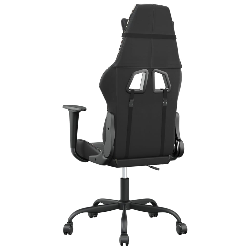 gamingstol kunstlæder sort og camouflage