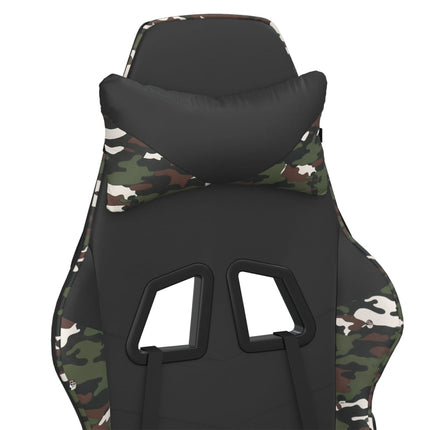 gamingstol kunstlæder sort og camouflage