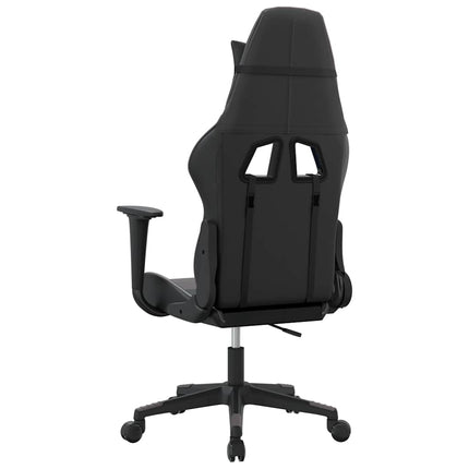 gamingstol kunstlæder sort og grå