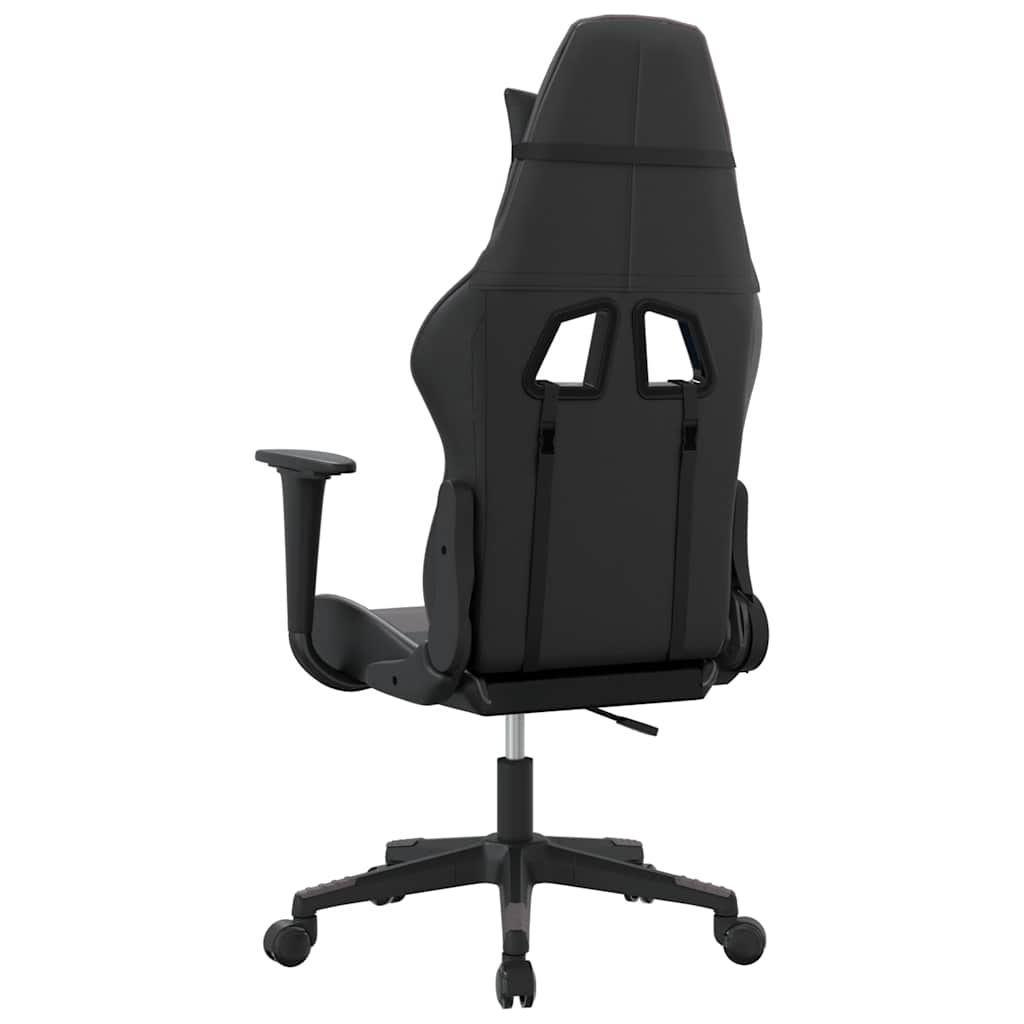gamingstol kunstlæder sort og grå