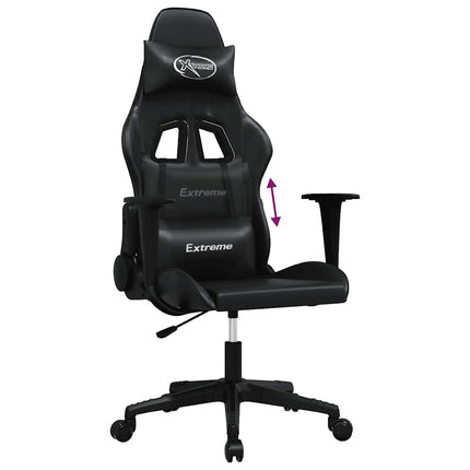 gamingstol kunstlæder sort