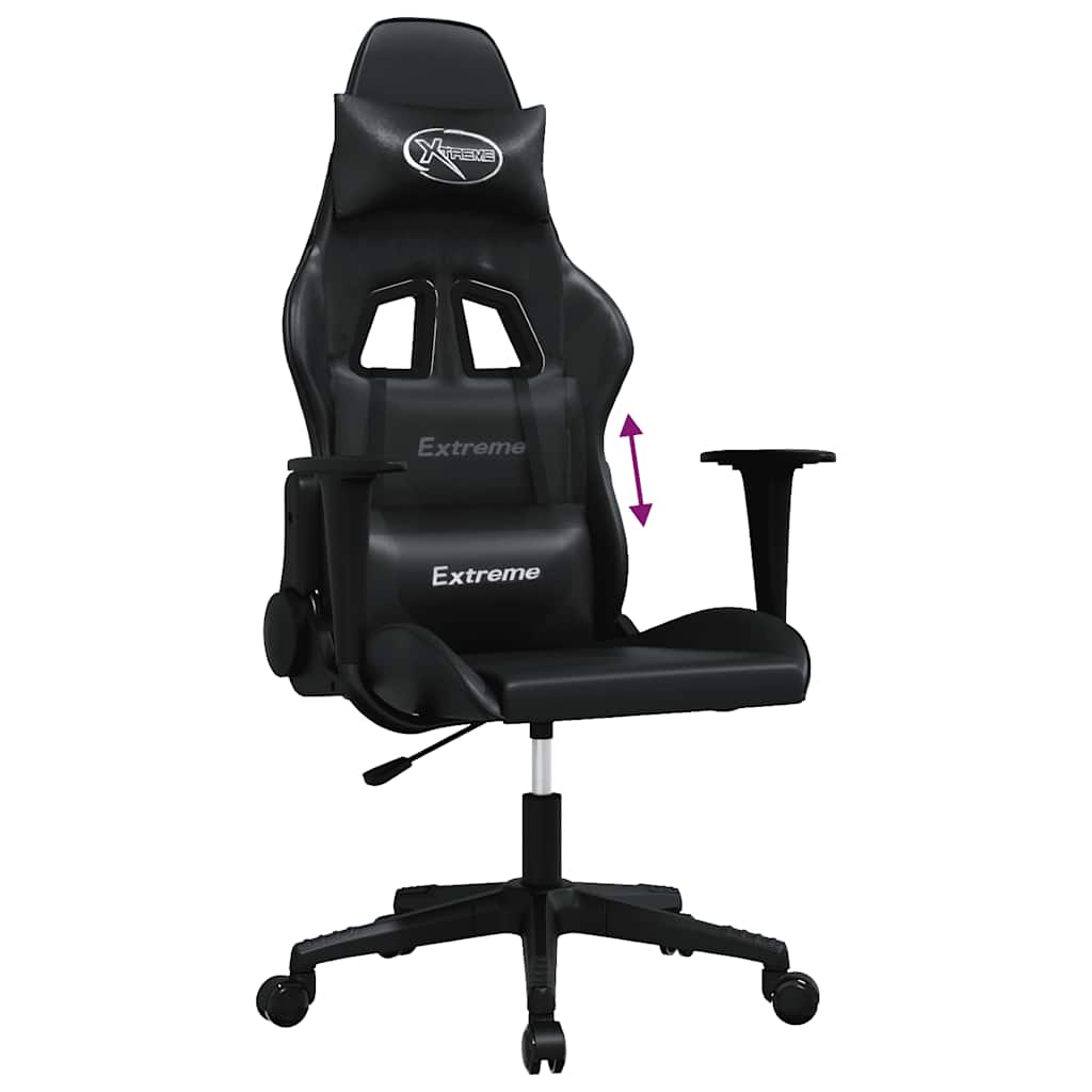 gamingstol kunstlæder sort
