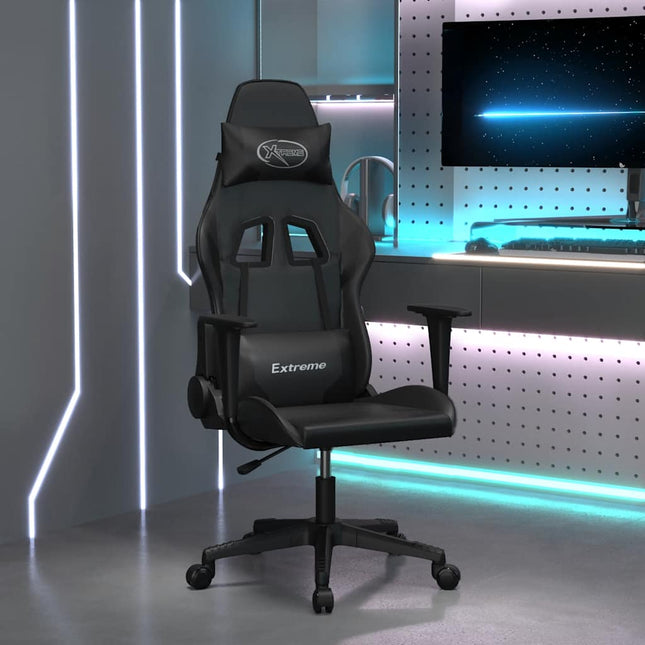 gamingstol kunstlæder sort