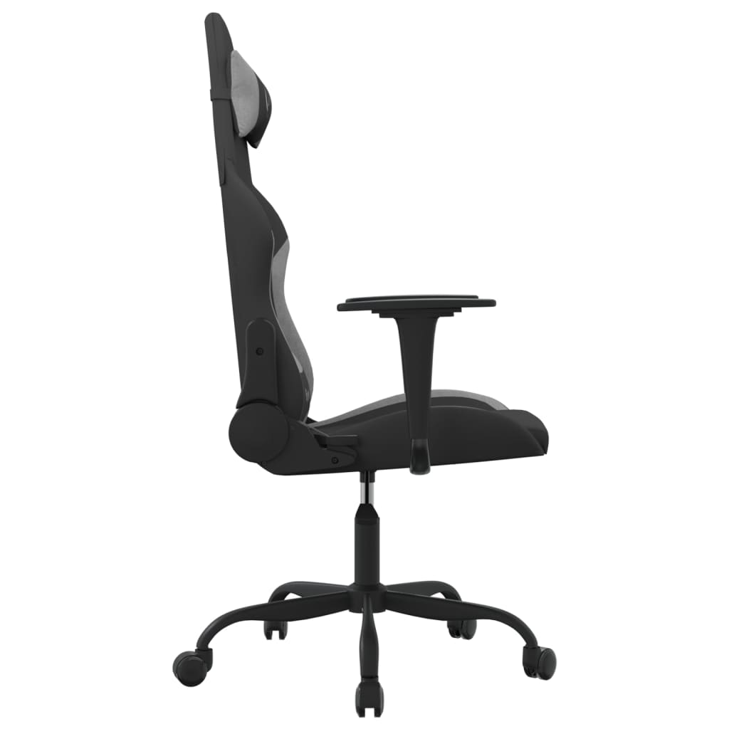 gamingstol stof Sort og lysegrå
