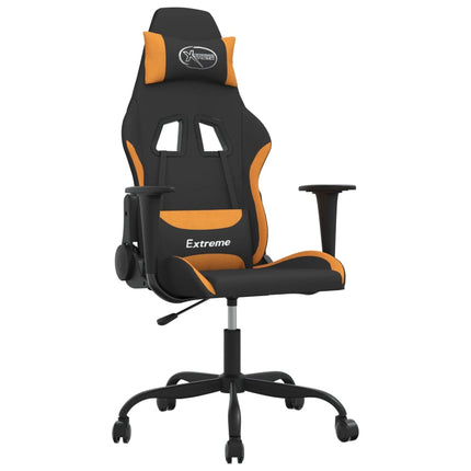 gamingstol stof sort og orange