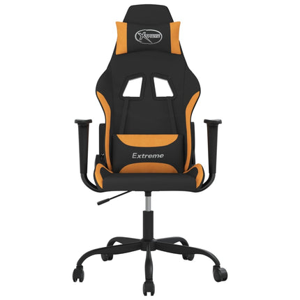 gamingstol stof sort og orange