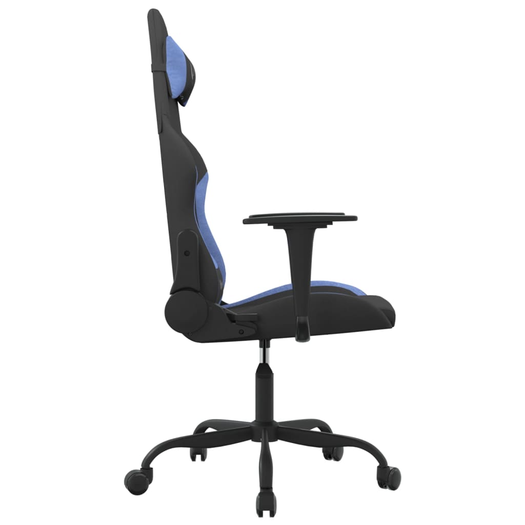 gamingstol stof sort og blå