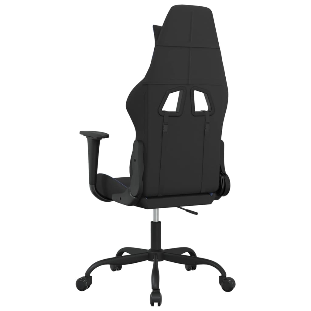 gamingstol stof sort og blå