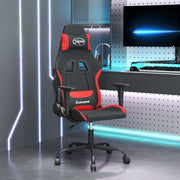 gamingstol stof sort og rød