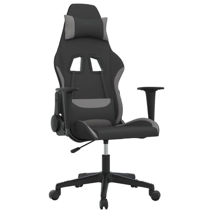 gamingstol stof Sort og lysegrå