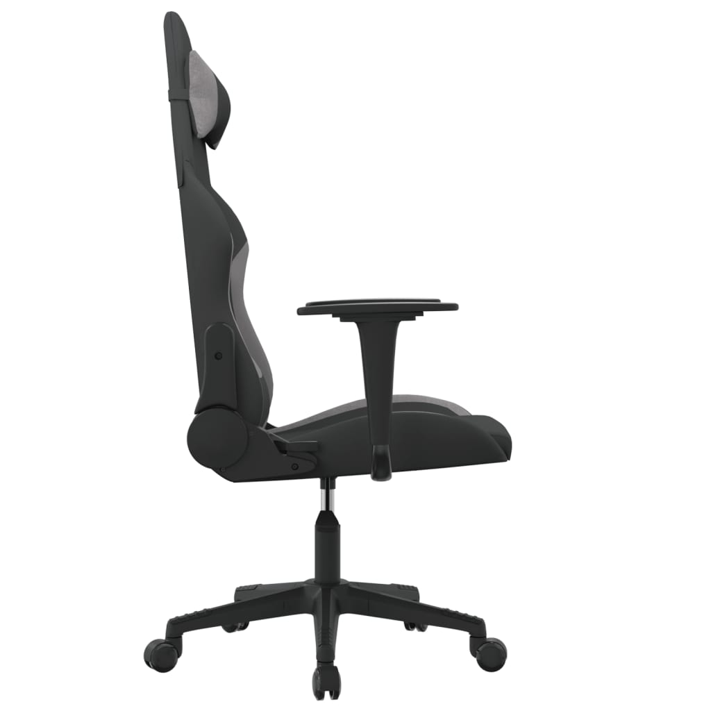 gamingstol stof Sort og lysegrå