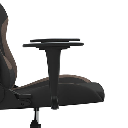 gamingstol stof sort og gråbrun