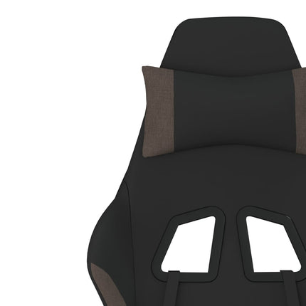gamingstol stof sort og gråbrun
