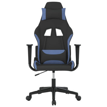 gamingstol stof sort og blå