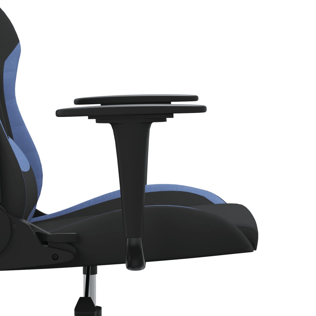 gamingstol stof sort og blå