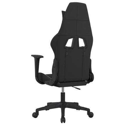 gamingstol stof sort og hvid