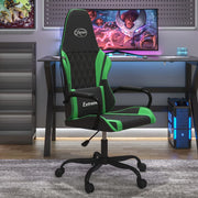 gamingstol kunstlæder sort og grøn