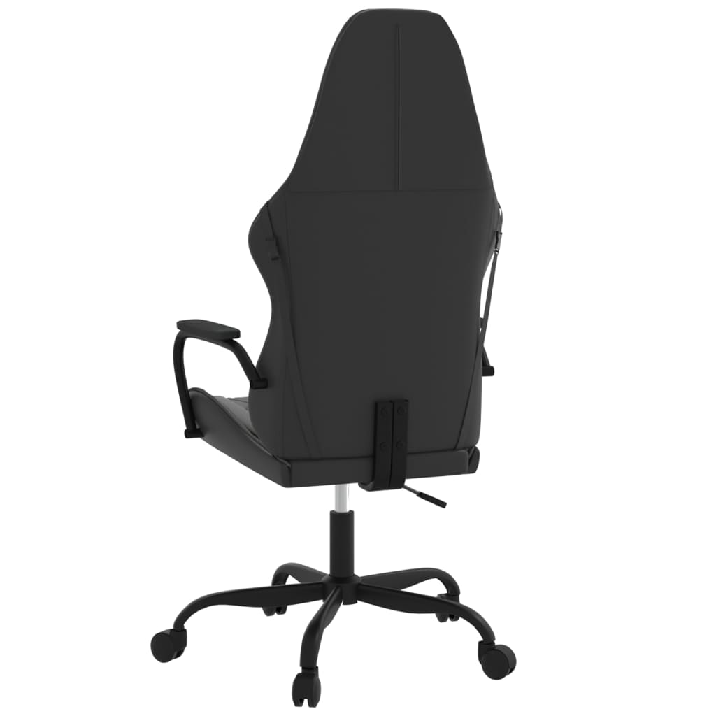 gamingstol kunstlæder sort og grå