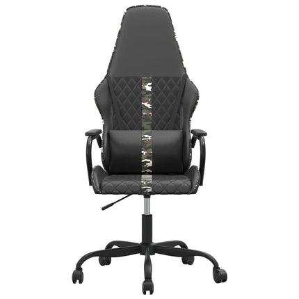 gamingstol kunstlæder sort og camouflage
