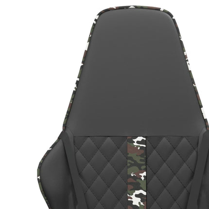 gamingstol kunstlæder sort og camouflage