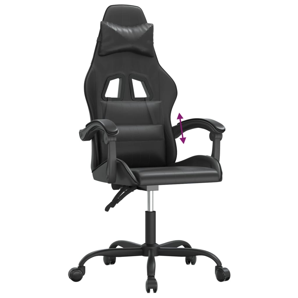 gamingstol kunstlæder sort
