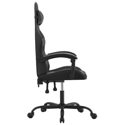 gamingstol kunstlæder sort og grå