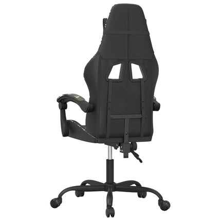 gamingstol kunstlæder sort og camouflage