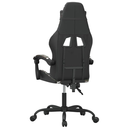 gamingstol kunstlæder sort og camouflage