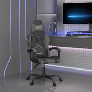 gamingstol kunstlæder sort og grå