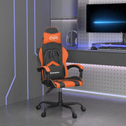 gamingstol kunstlæder sort og orange