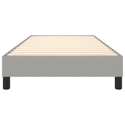 Boxspring sengeramme Lysegrå 80x200 cm Stof